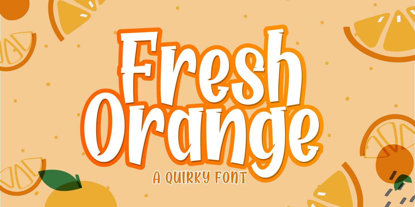 Beispiel einer Fresh Orange-Schriftart